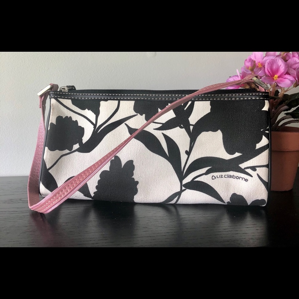 Liz Claiborne canvas clutch